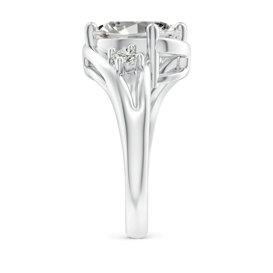11.5x9mm KI3 Diamond Split Shank Ring with Accents in P950 Platinum side 299