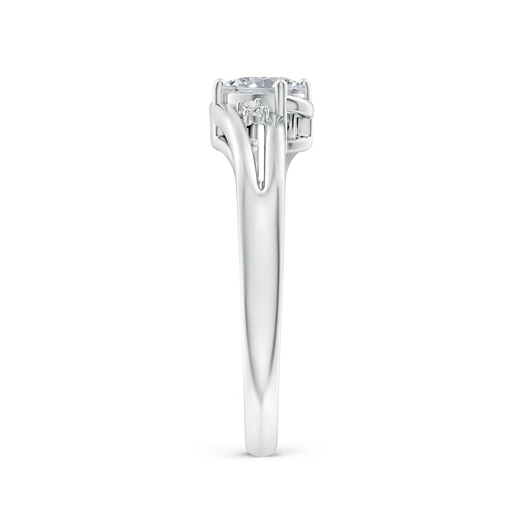 6x4mm HSI2 Diamond Split Shank Ring with Accents in White Gold Side 299