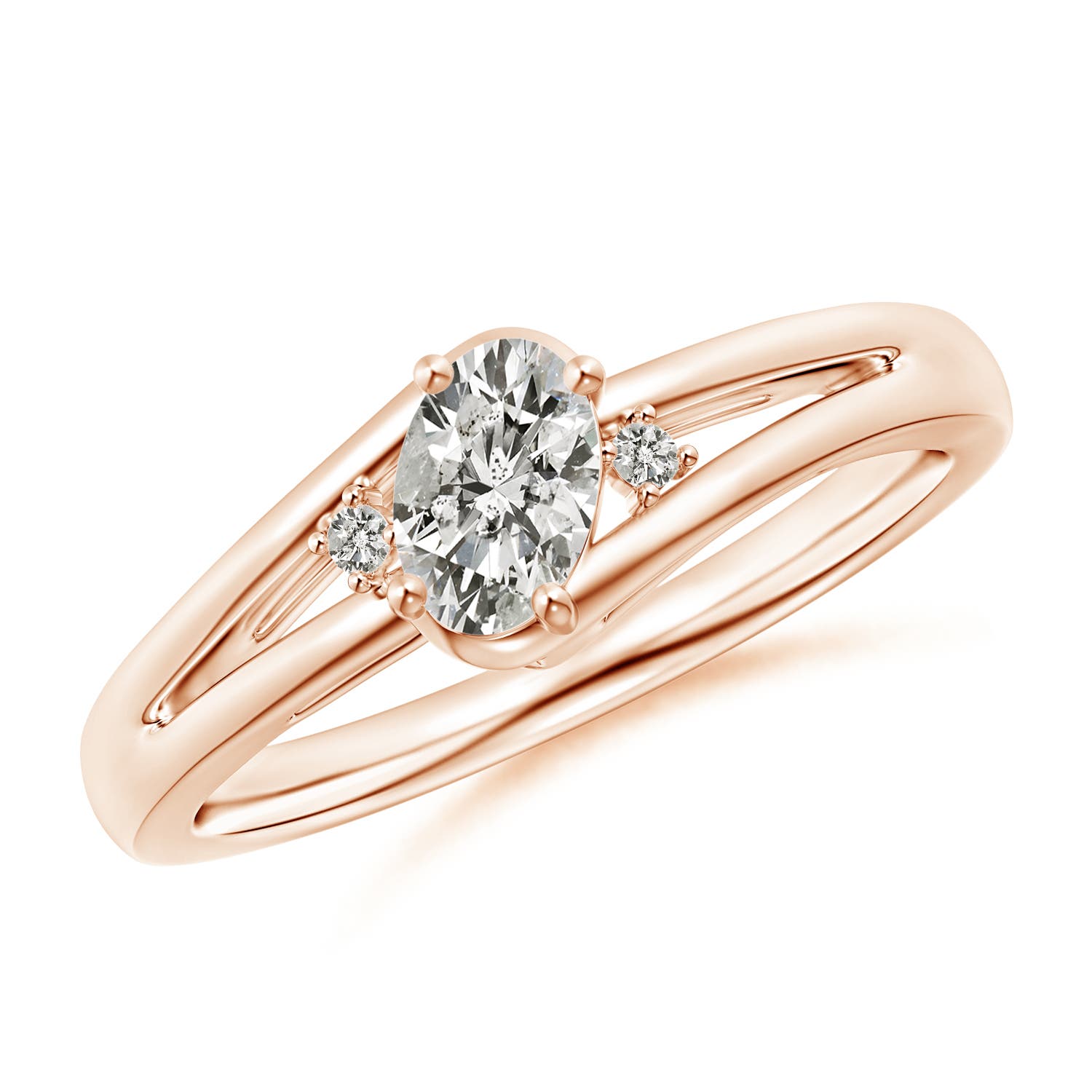 K, I3 / 0.45 CT / 14 KT Rose Gold