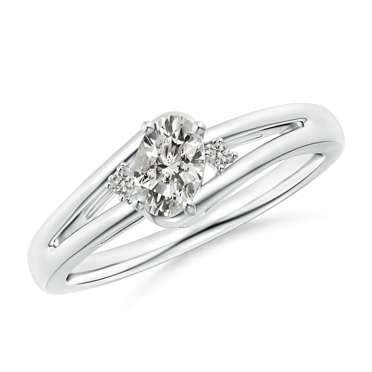 K, I3 / 0.45 CT / 14 KT White Gold