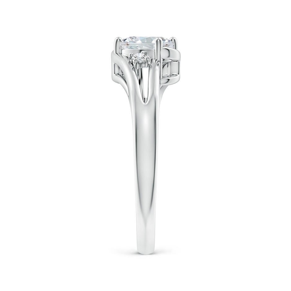7x5mm GVS2 Diamond Split Shank Ring with Accents in White Gold side 299