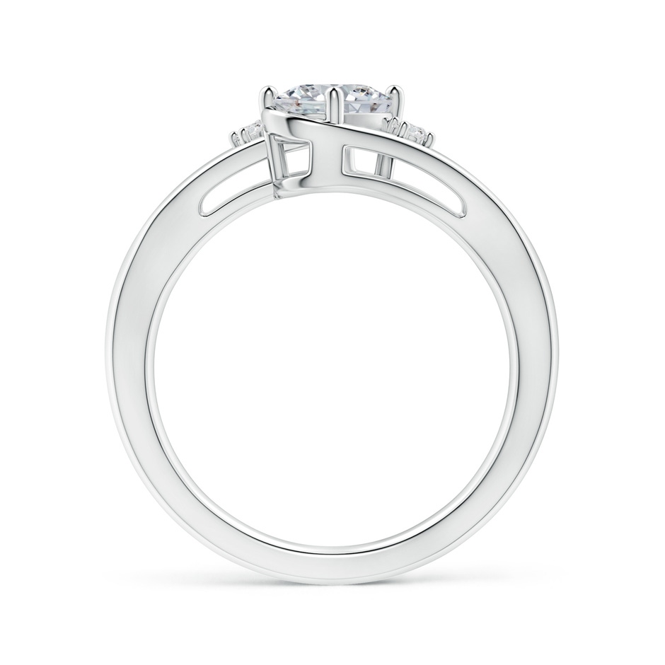 7x5mm HSI2 Diamond Split Shank Ring with Accents in White Gold side 199