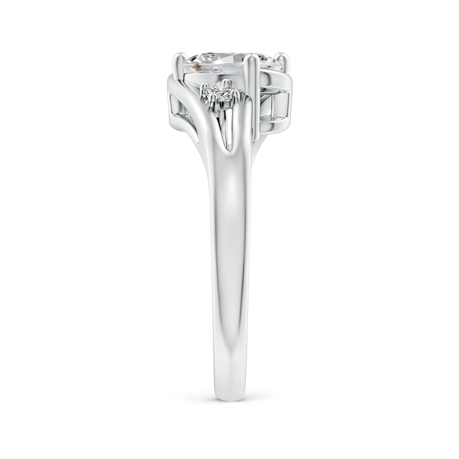 8x6mm IJI1I2 Diamond Split Shank Ring with Accents in P950 Platinum side 299