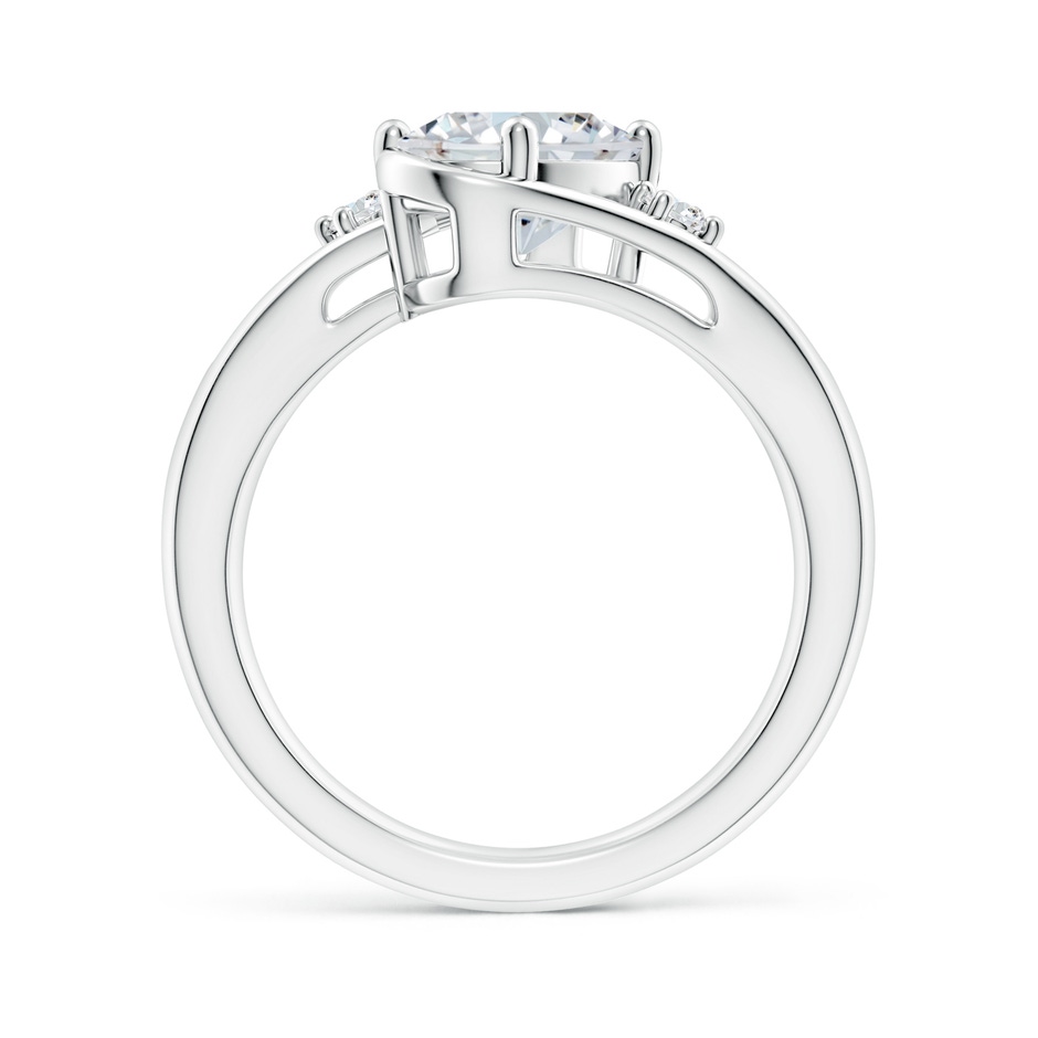9x7mm GVS2 Diamond Split Shank Ring with Accents in P950 Platinum side 199