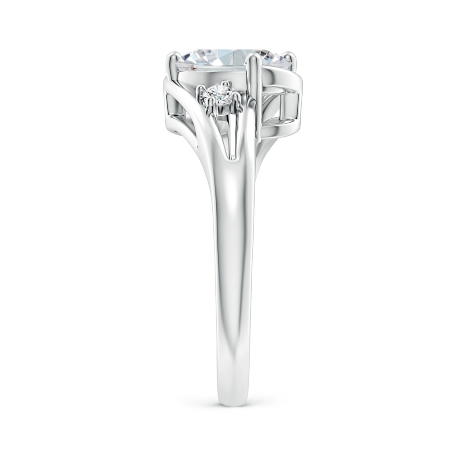 9x7mm GVS2 Diamond Split Shank Ring with Accents in P950 Platinum side 299