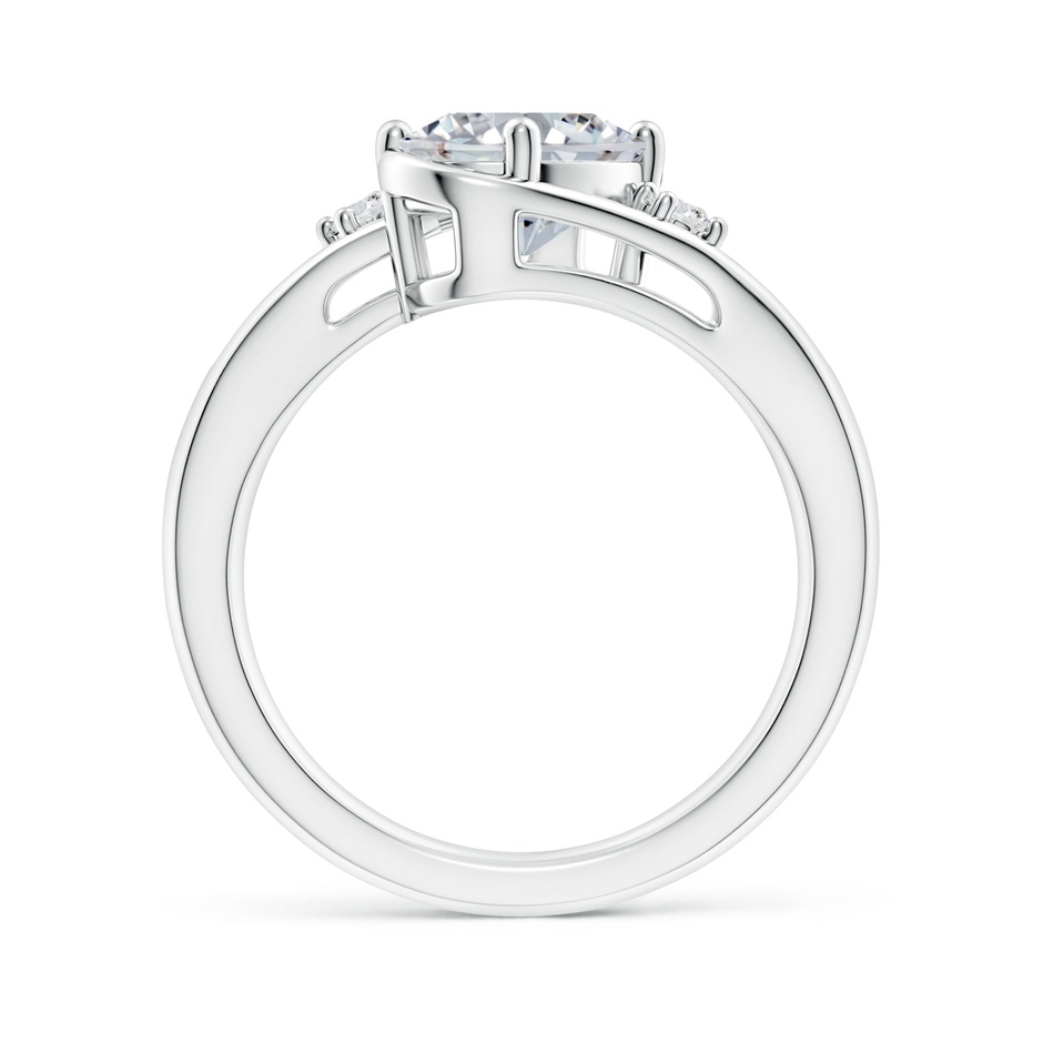 9x7mm HSI2 Diamond Split Shank Ring with Accents in P950 Platinum side 199