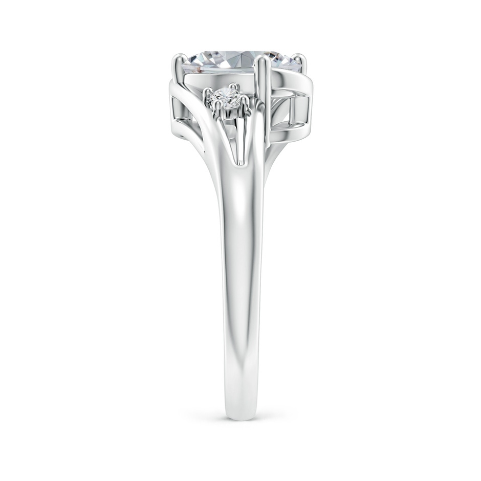 9x7mm HSI2 Diamond Split Shank Ring with Accents in P950 Platinum side 299