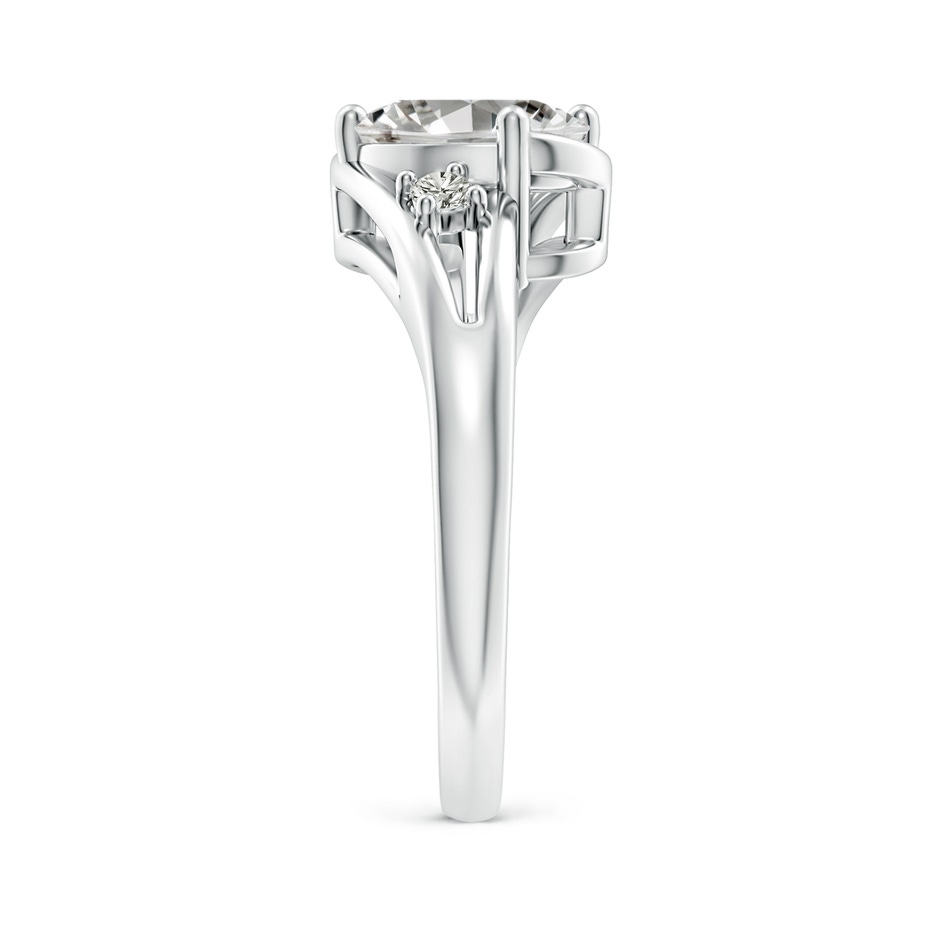 9x7mm KI3 Diamond Split Shank Ring with Accents in P950 Platinum side 299