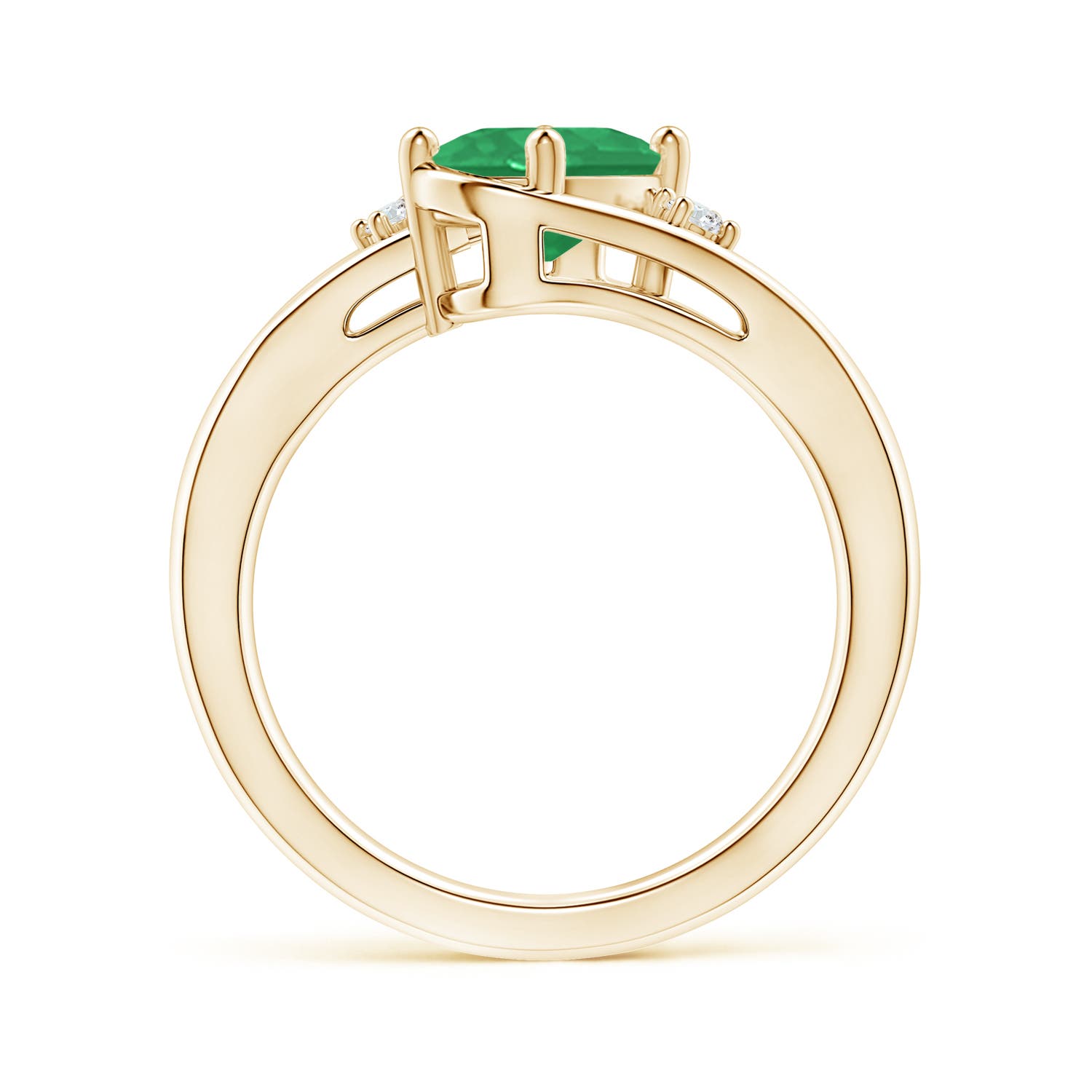 A - Emerald / 1.15 CT / 14 KT Yellow Gold