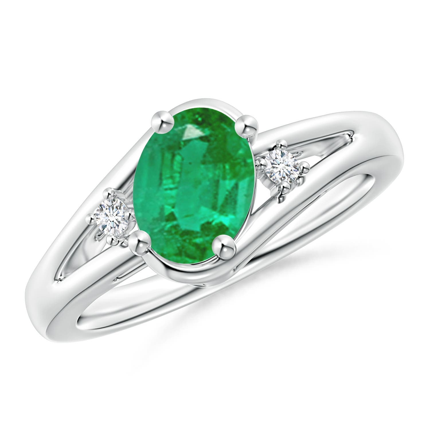 AA - Emerald / 1.15 CT / 14 KT White Gold