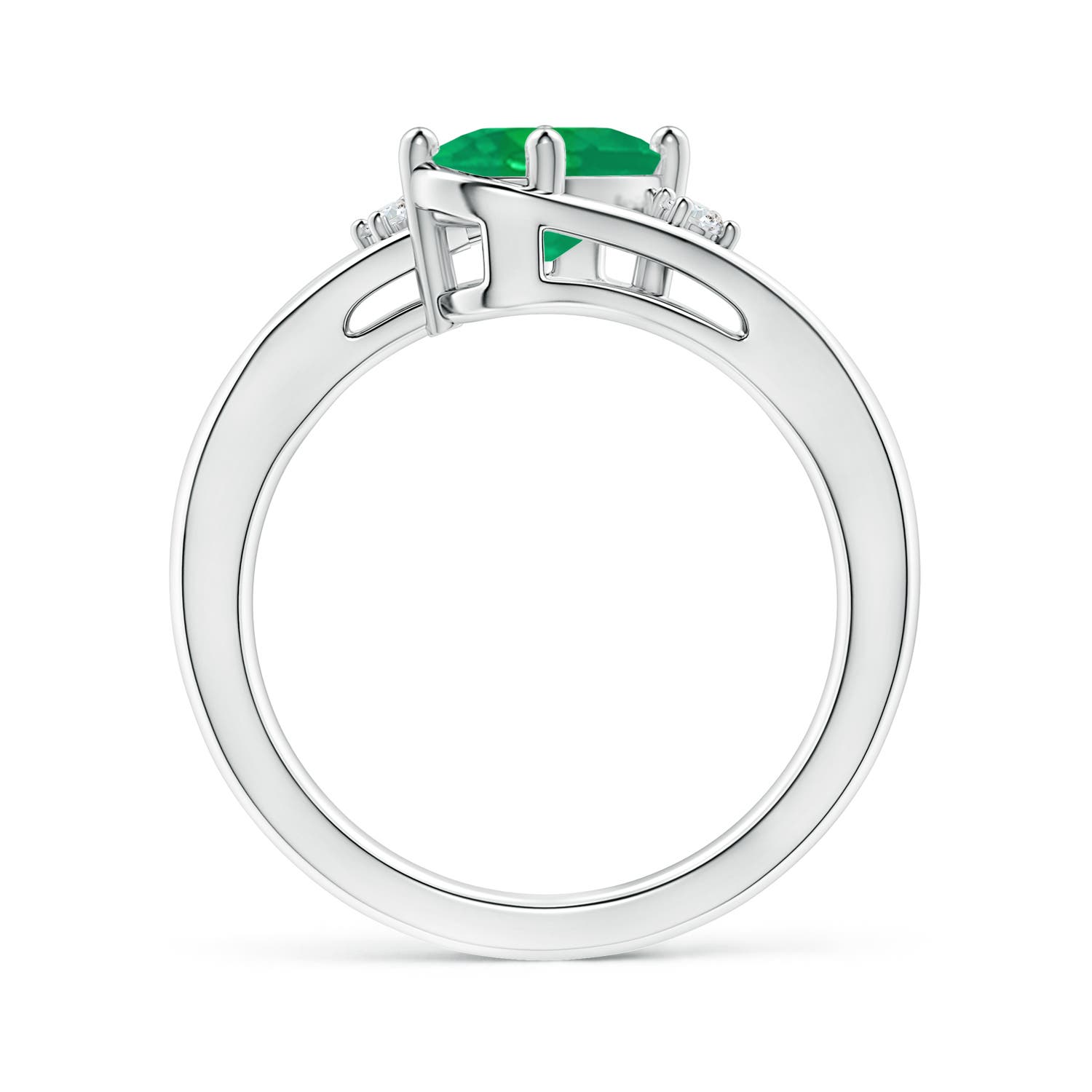 AA - Emerald / 1.15 CT / 14 KT White Gold