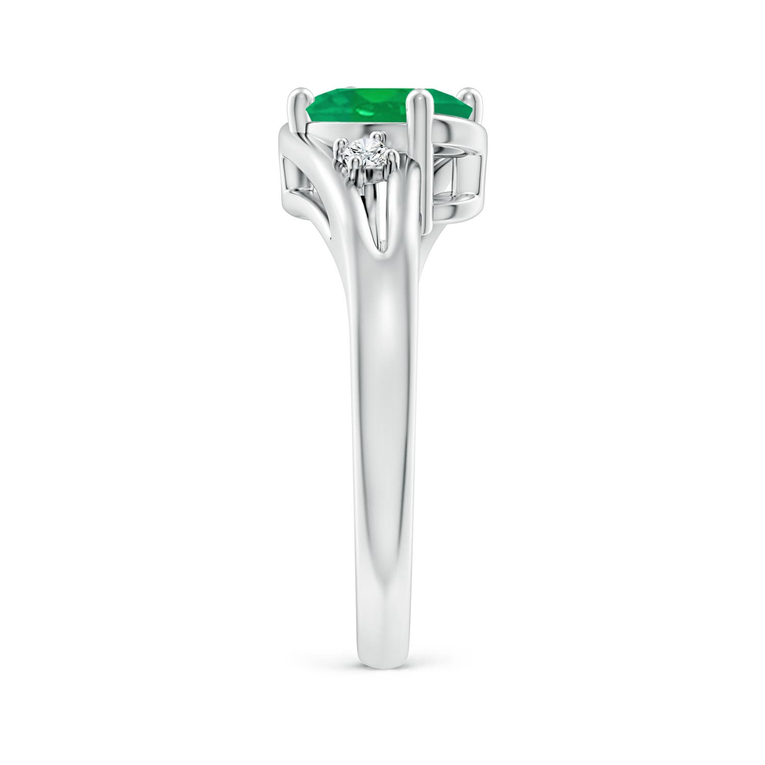 AA - Emerald / 1.15 CT / 14 KT White Gold