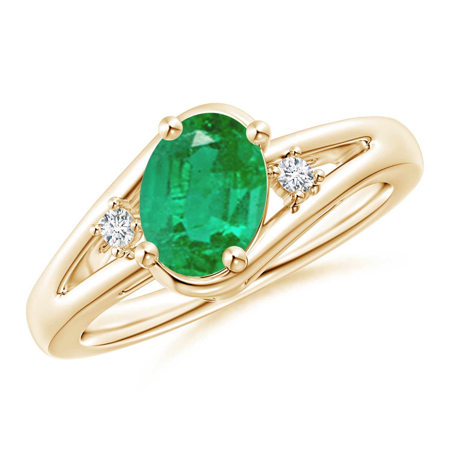 AA - Emerald / 1.15 CT / 14 KT Yellow Gold