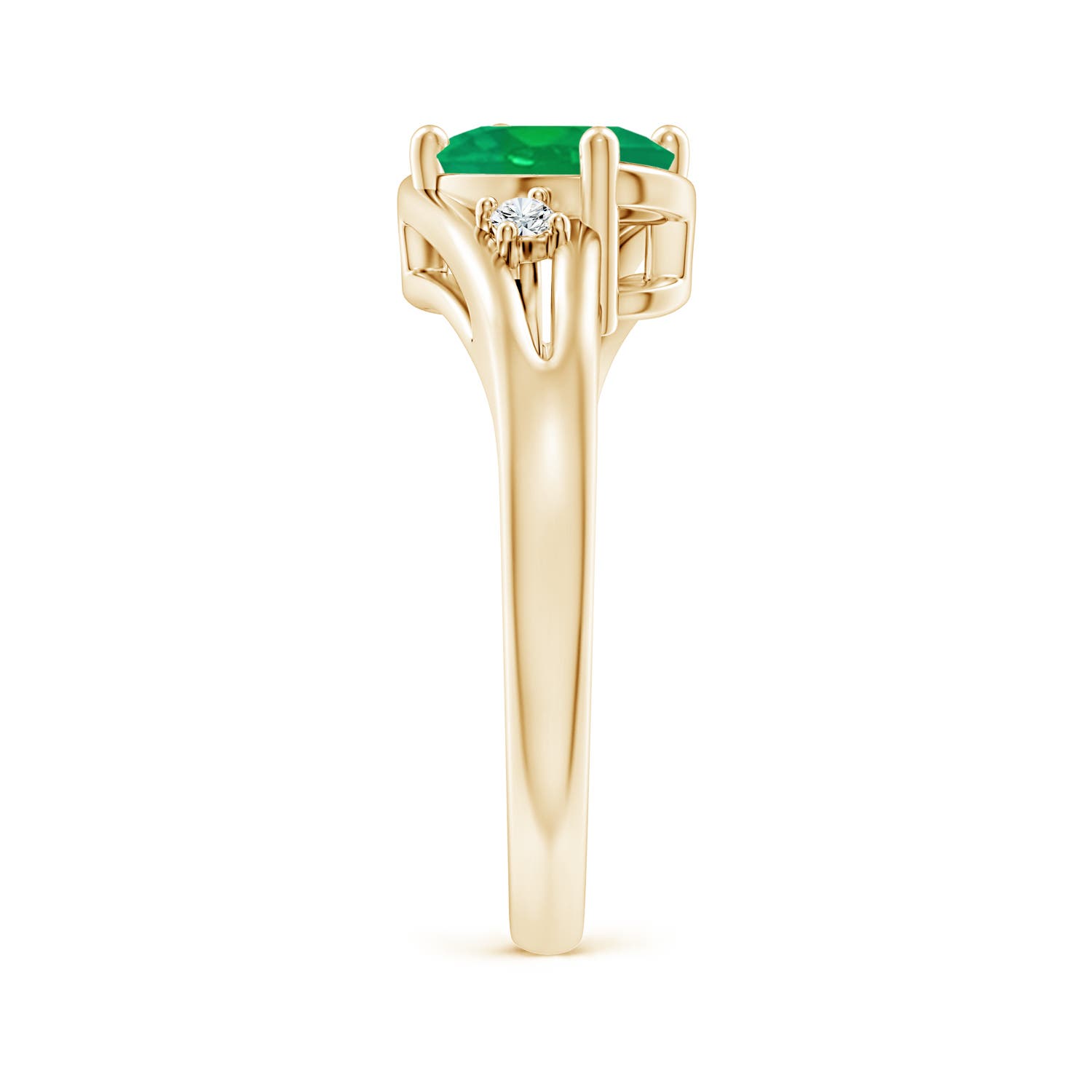 AA - Emerald / 1.15 CT / 14 KT Yellow Gold