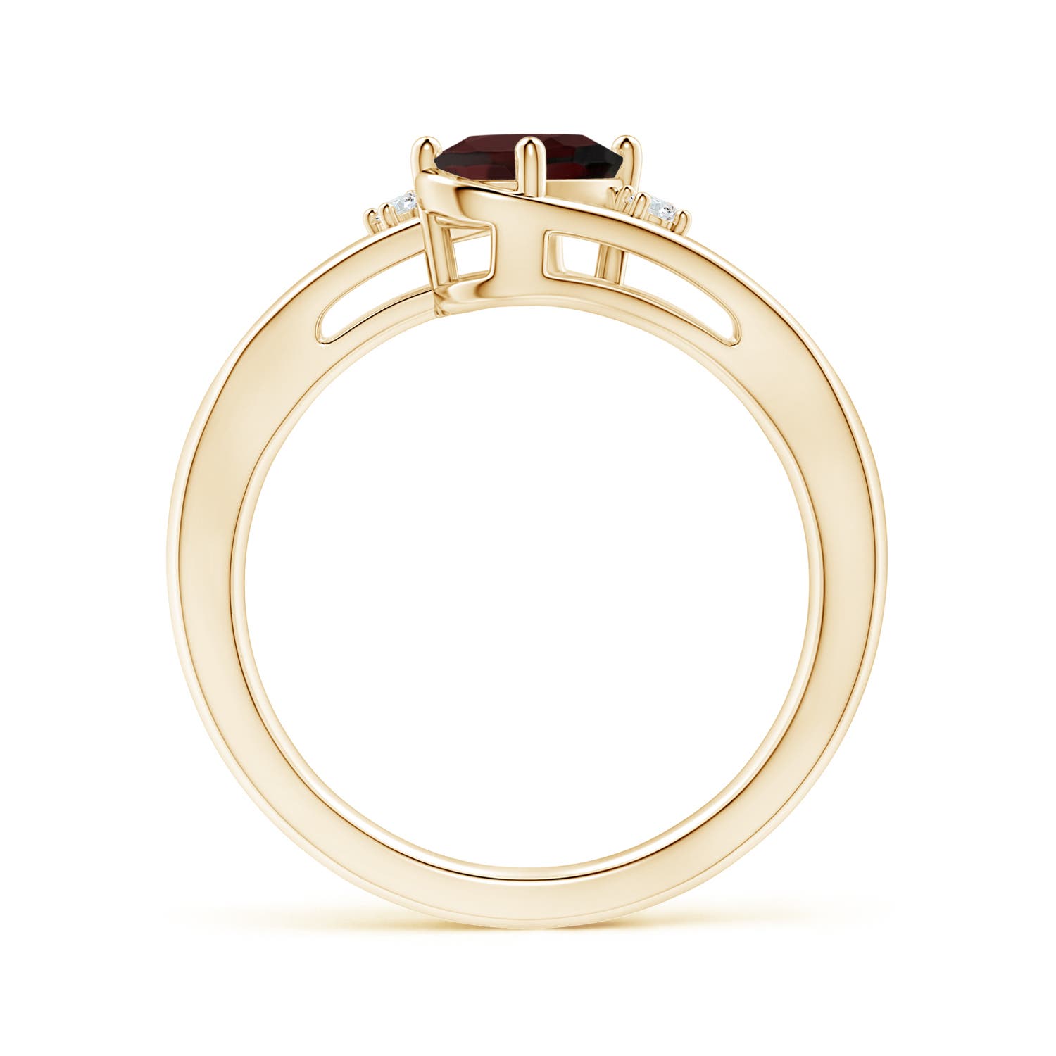 A - Garnet / 0.94 CT / 14 KT Yellow Gold