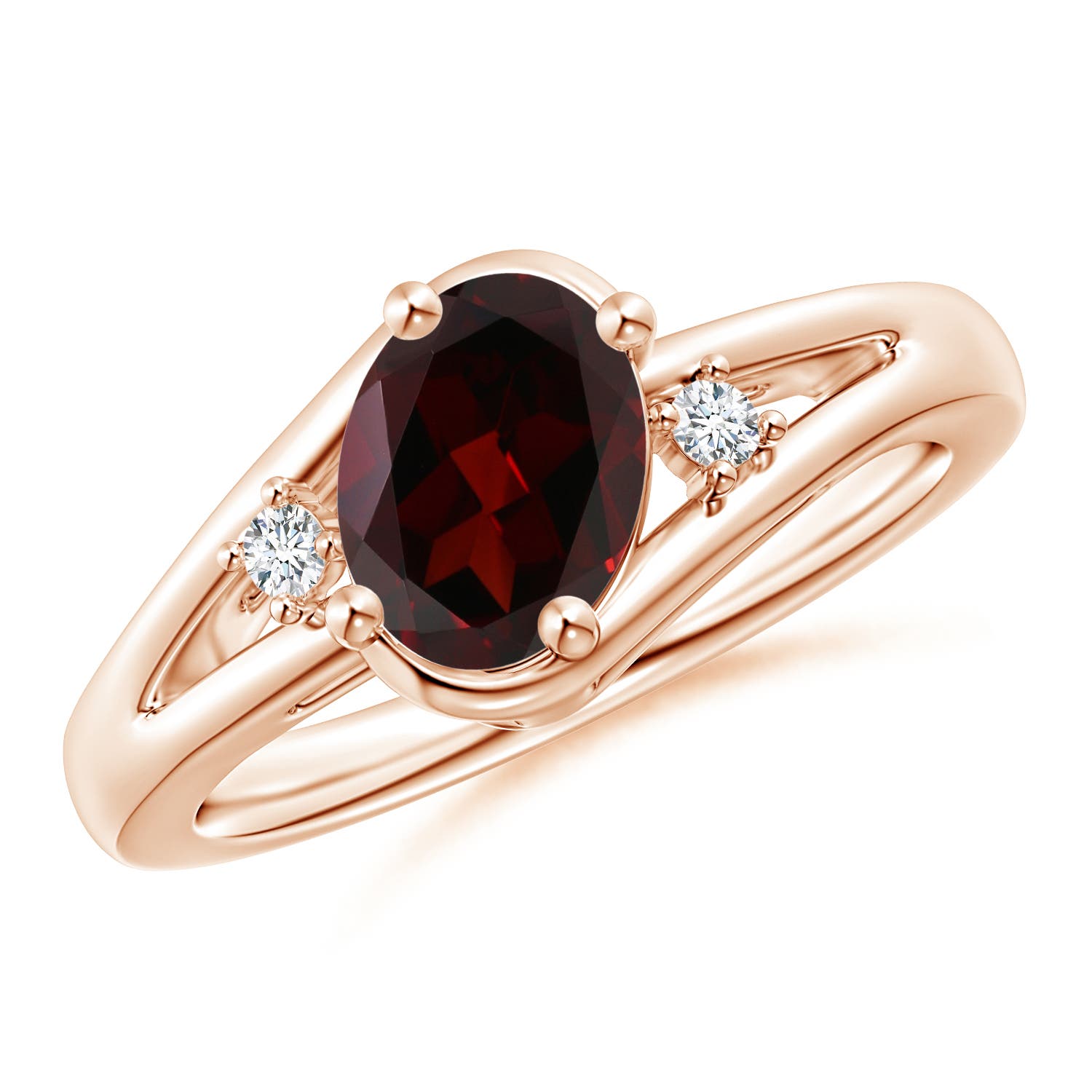 A - Garnet / 1.5 CT / 14 KT Rose Gold