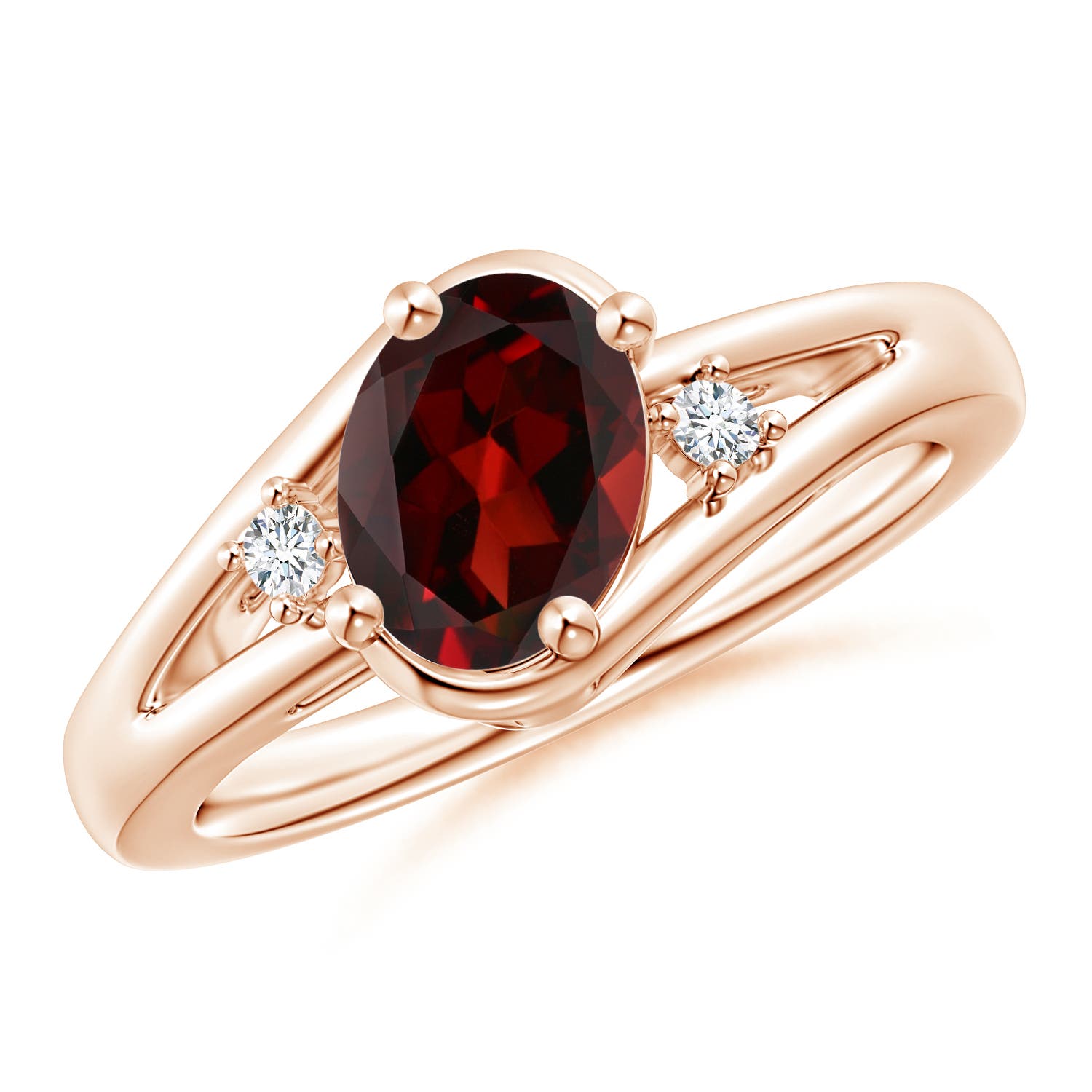 AAA - Garnet / 1.5 CT / 14 KT Rose Gold