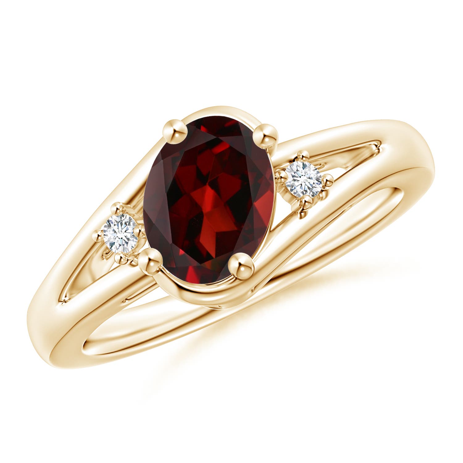 AAA - Garnet / 1.5 CT / 14 KT Yellow Gold