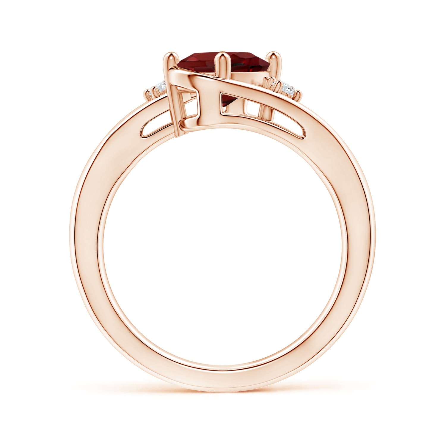 AAAA - Garnet / 1.5 CT / 14 KT Rose Gold