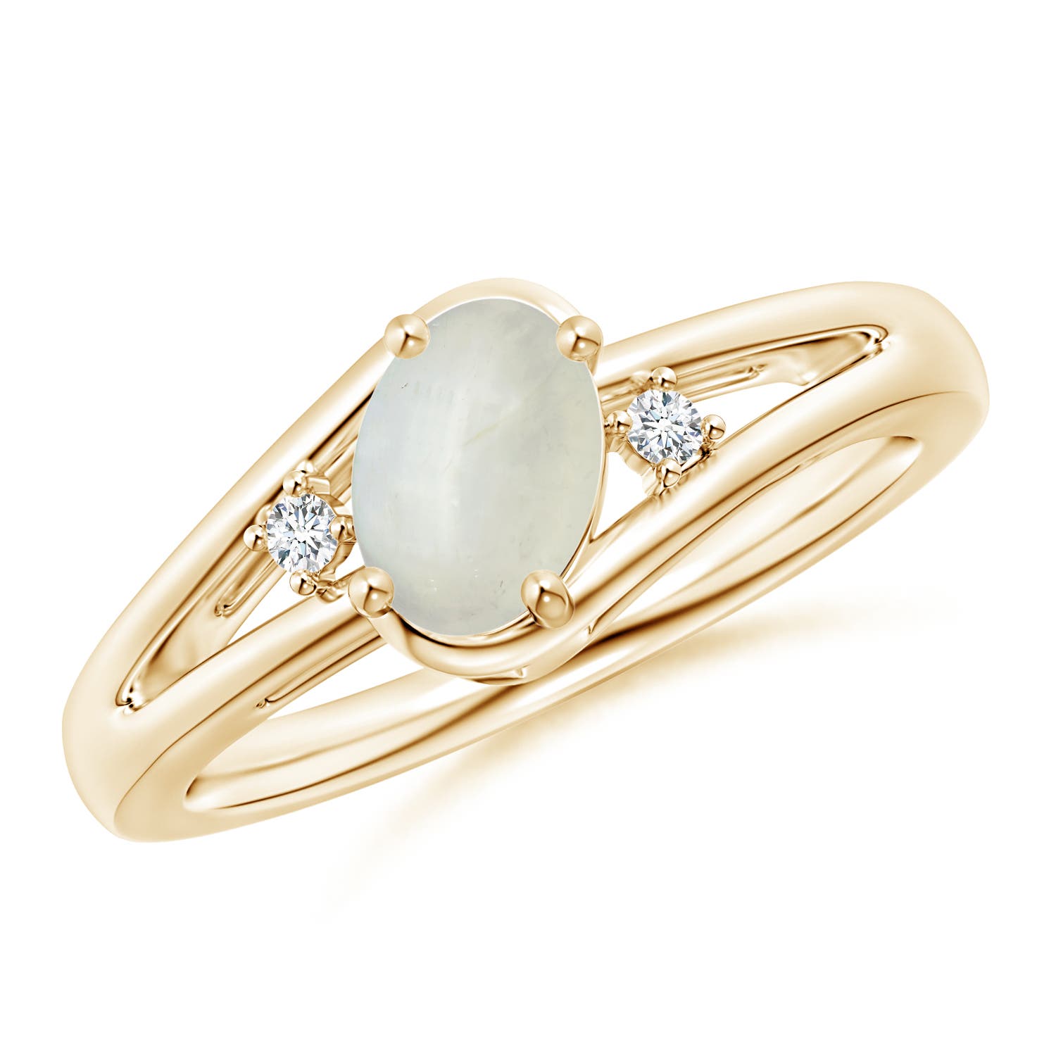 AA - Moonstone / 0.72 CT / 14 KT Yellow Gold