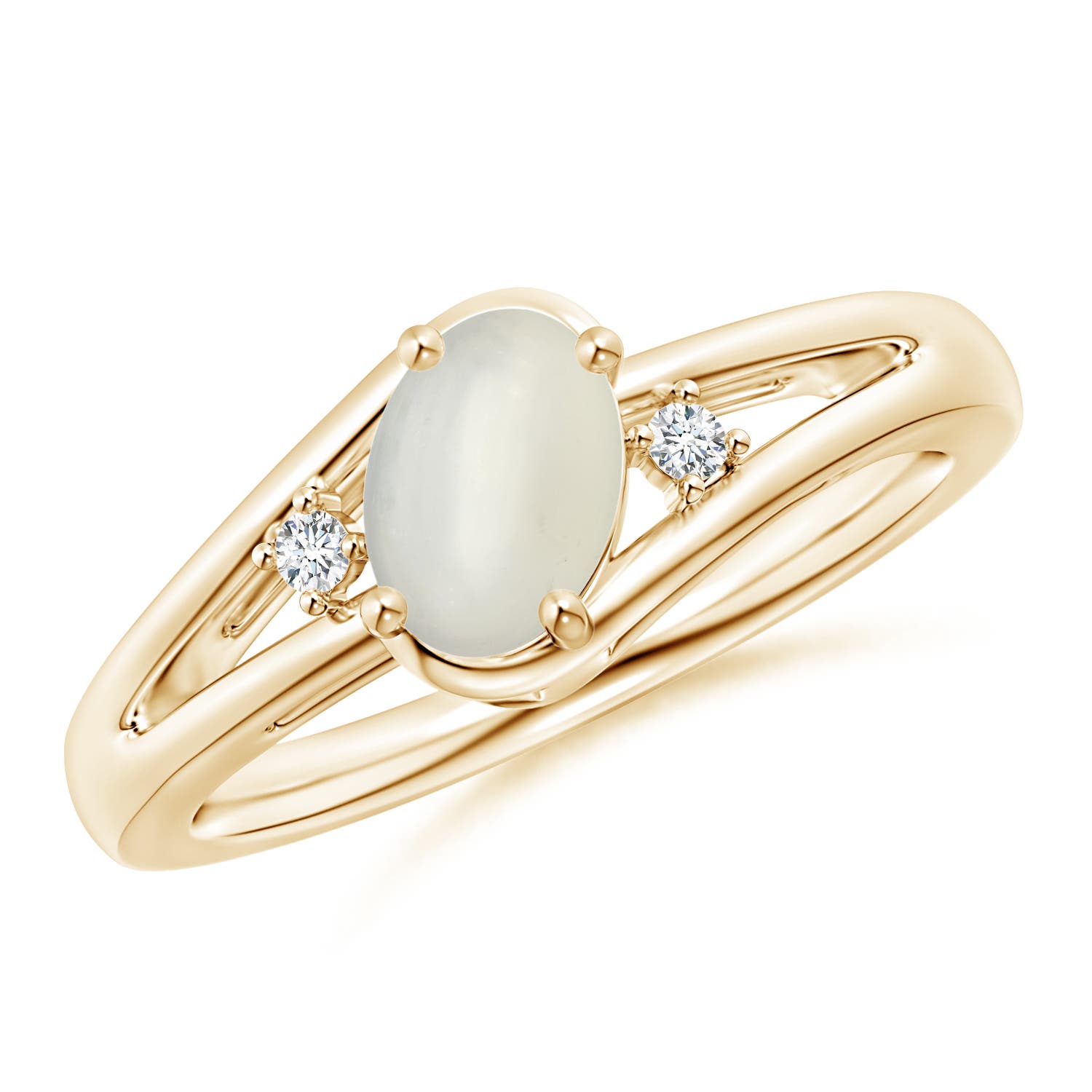 AAA - Moonstone / 0.72 CT / 14 KT Yellow Gold