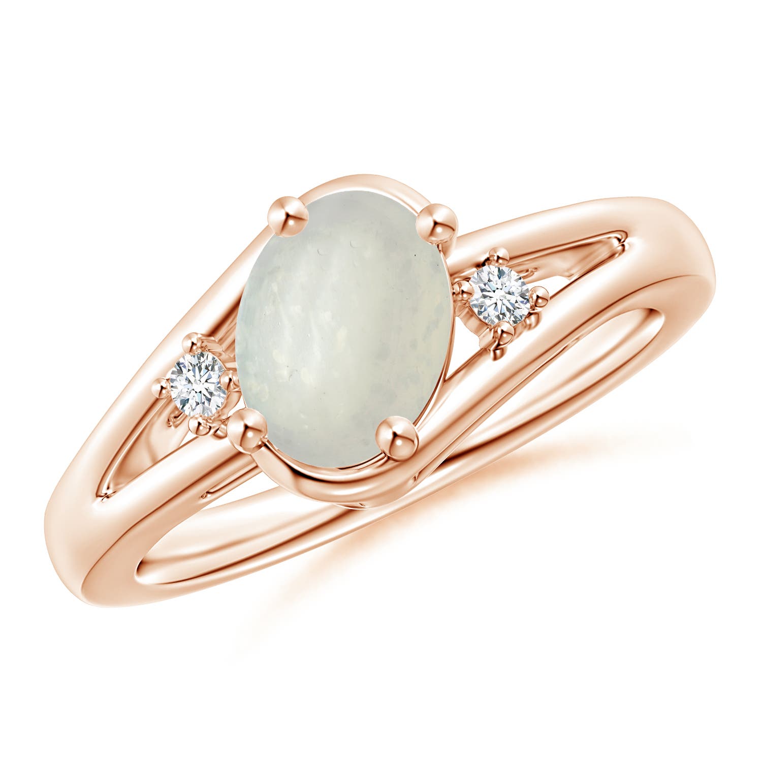 A - Moonstone / 1.15 CT / 14 KT Rose Gold