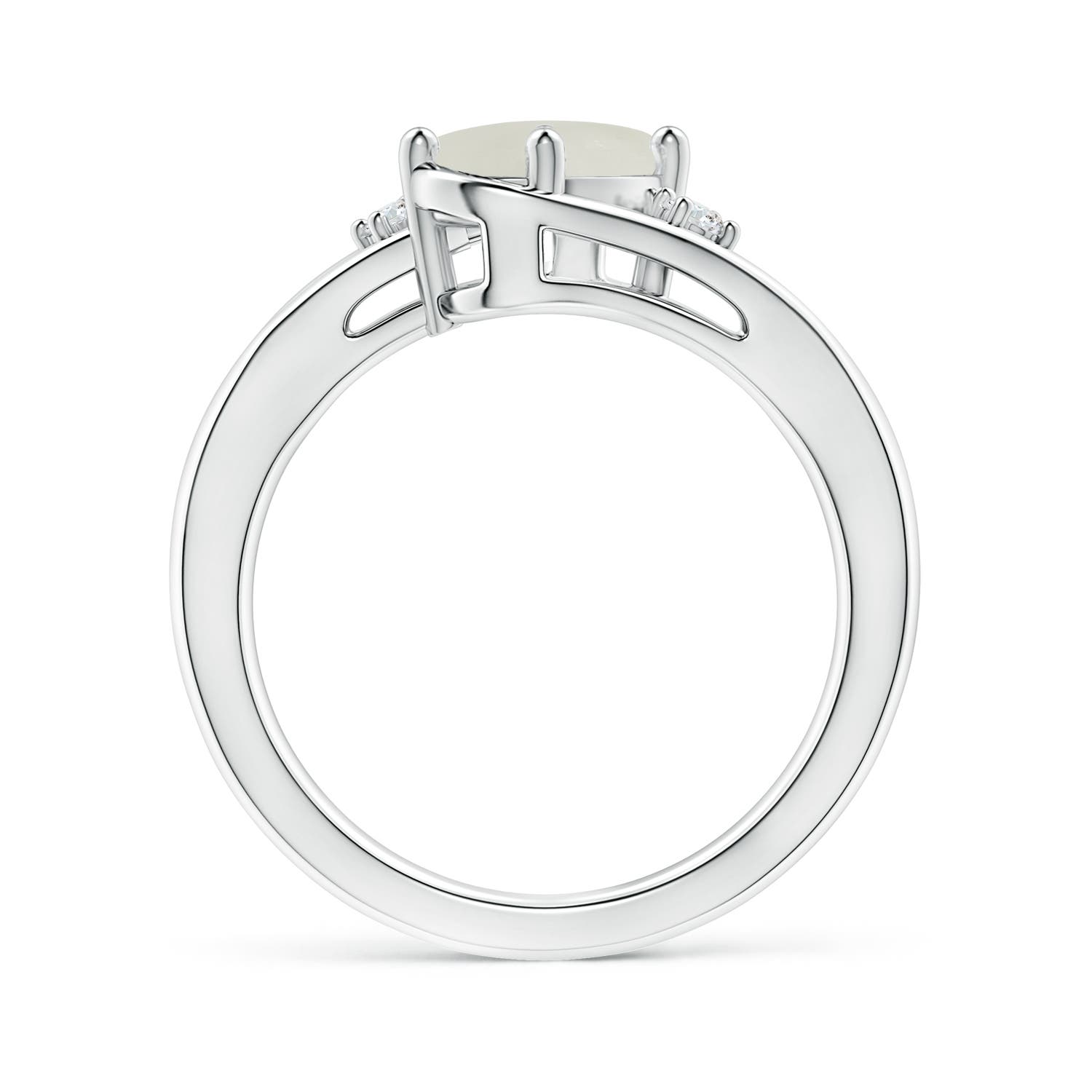 AAA - Moonstone / 1.15 CT / 14 KT White Gold