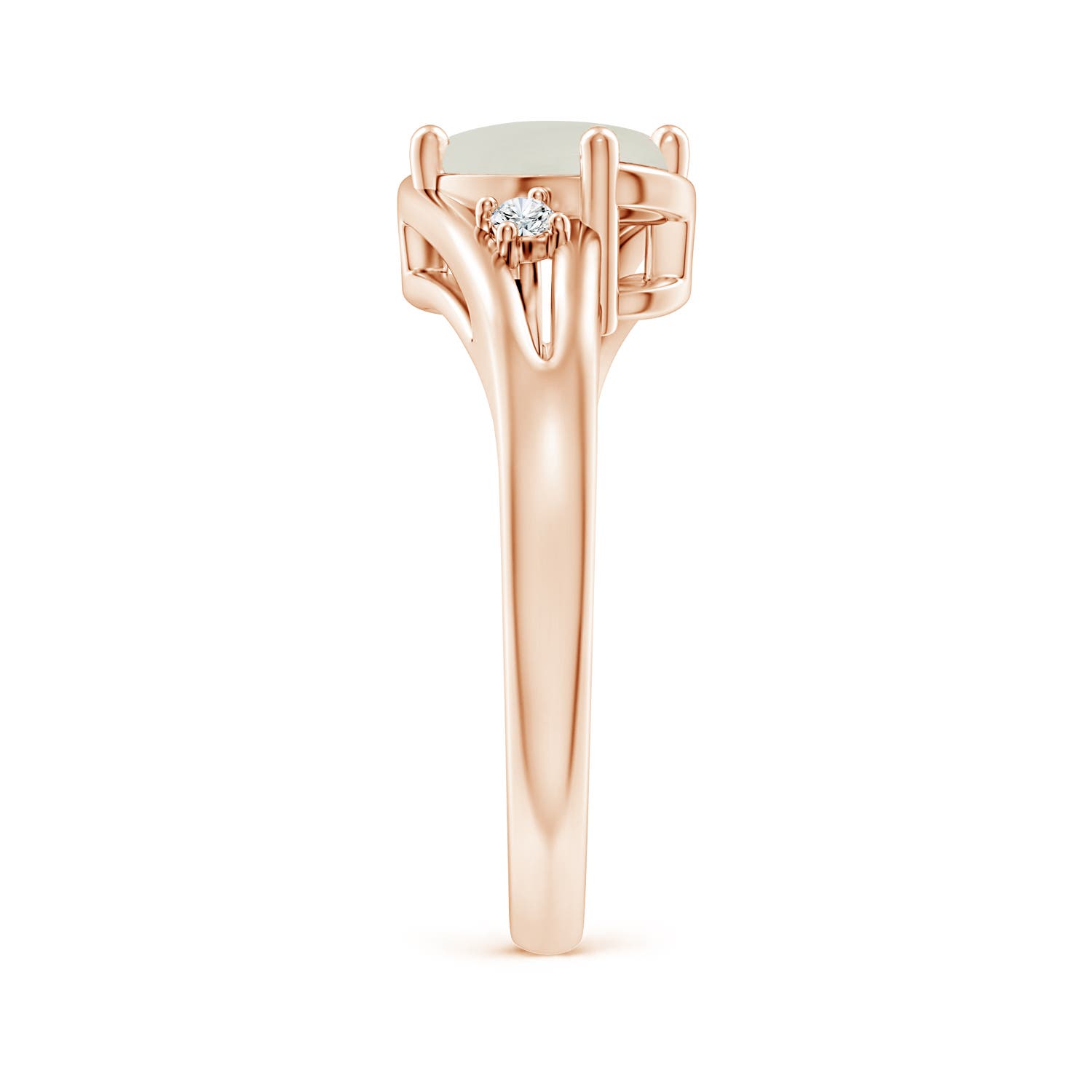 AAAA - Moonstone / 1.15 CT / 14 KT Rose Gold