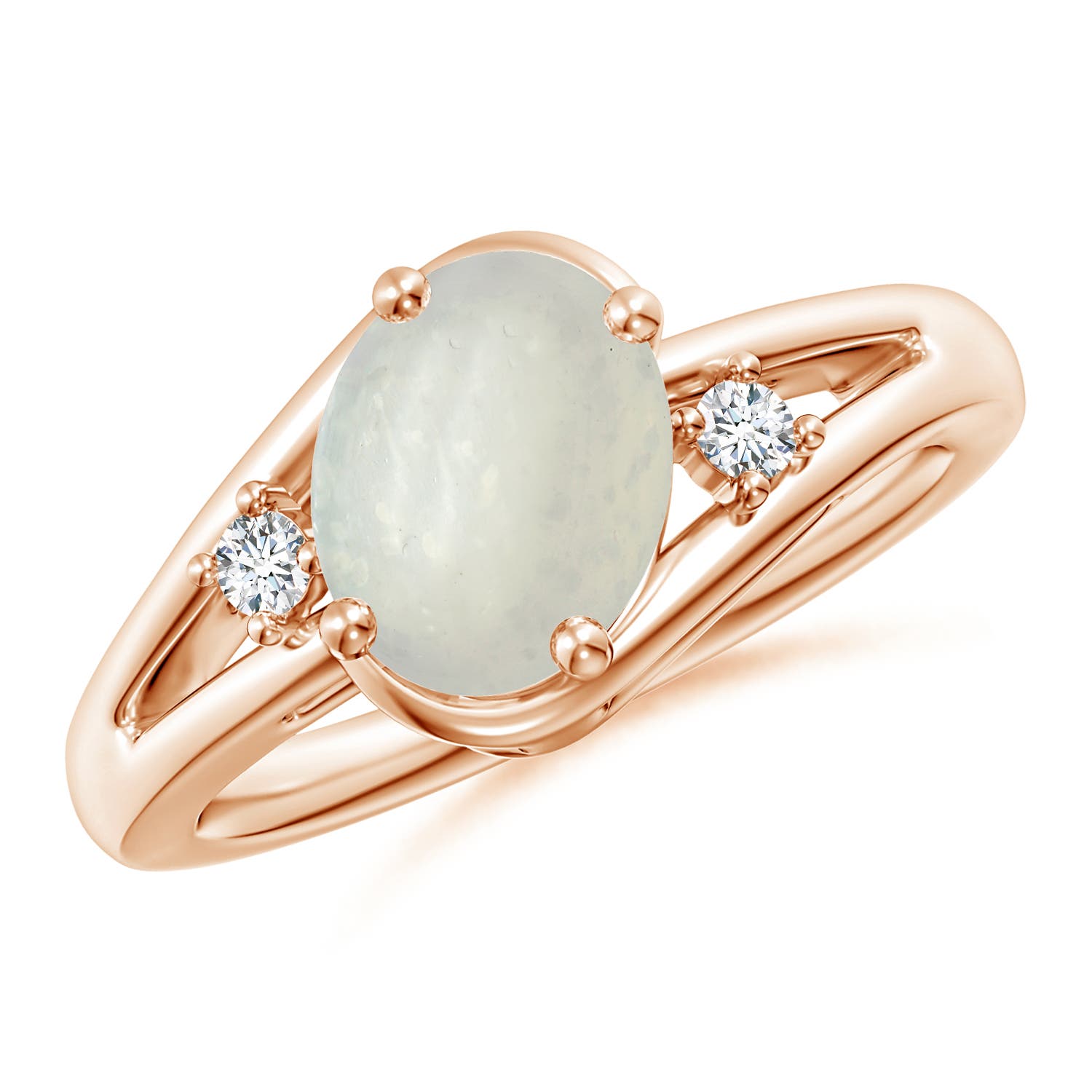 A - Moonstone / 1.77 CT / 14 KT Rose Gold