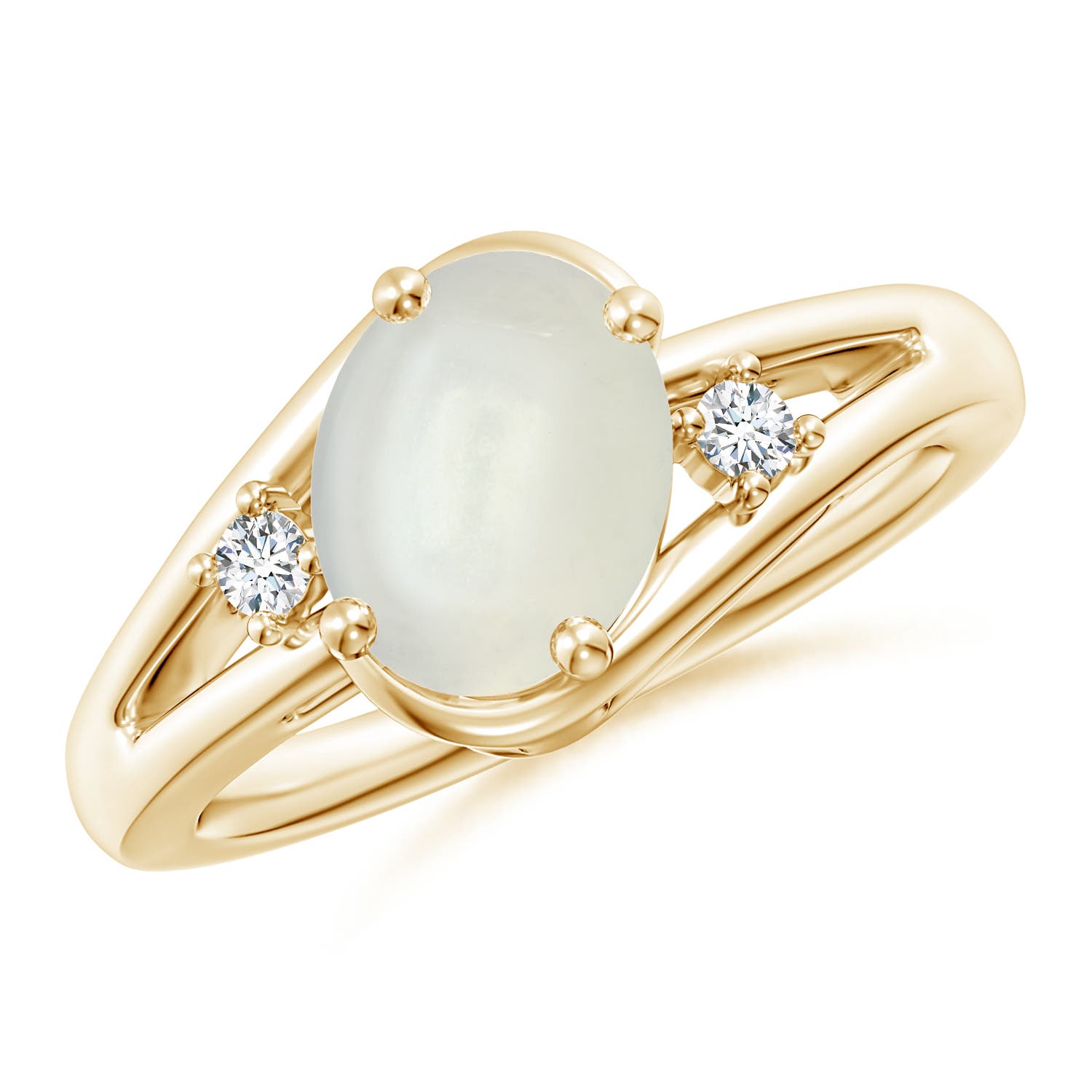 AAAA - Moonstone / 1.77 CT / 14 KT Yellow Gold