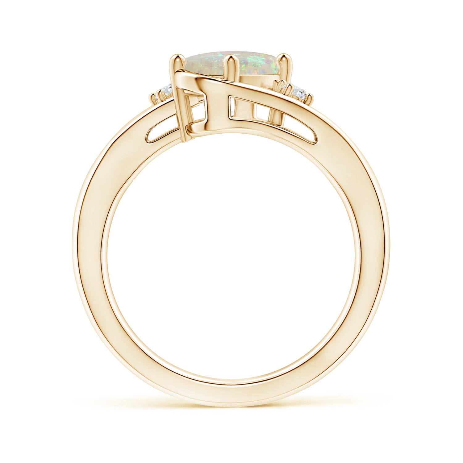 AAA - Opal / 0.85 CT / 14 KT Yellow Gold