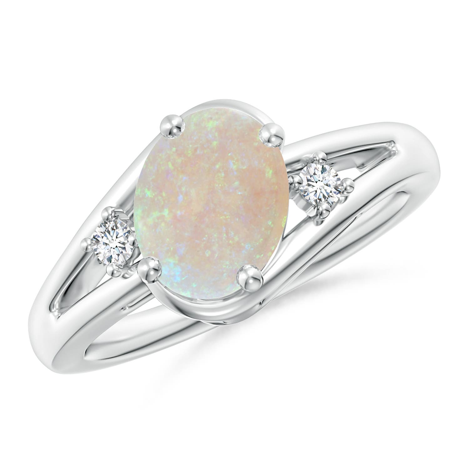 AA - Opal / 1.17 CT / 14 KT White Gold