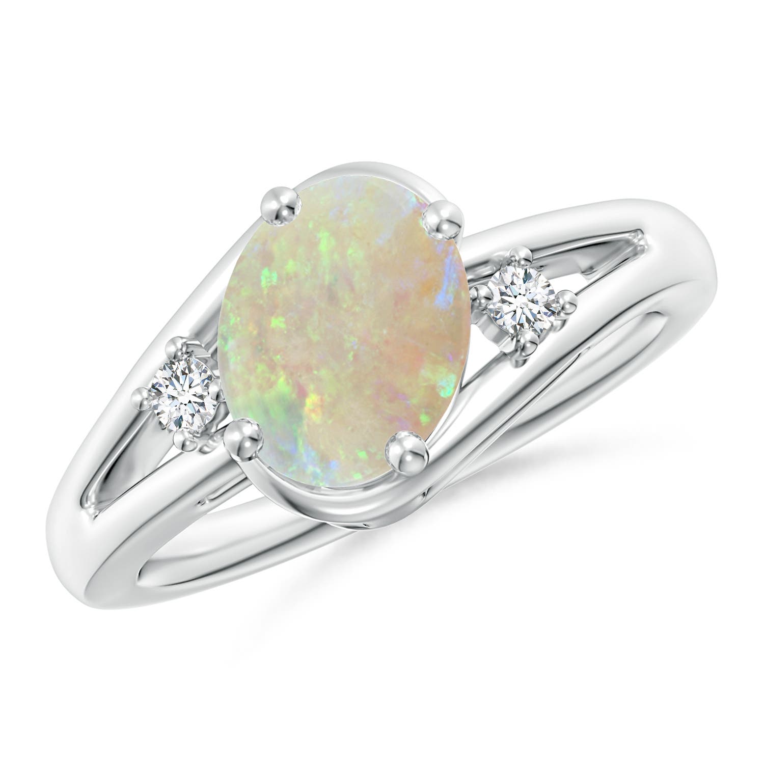 AAA - Opal / 1.17 CT / 14 KT White Gold