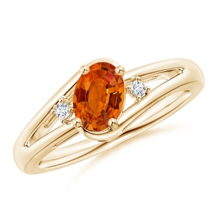 Oval AAAA Orange Sapphire