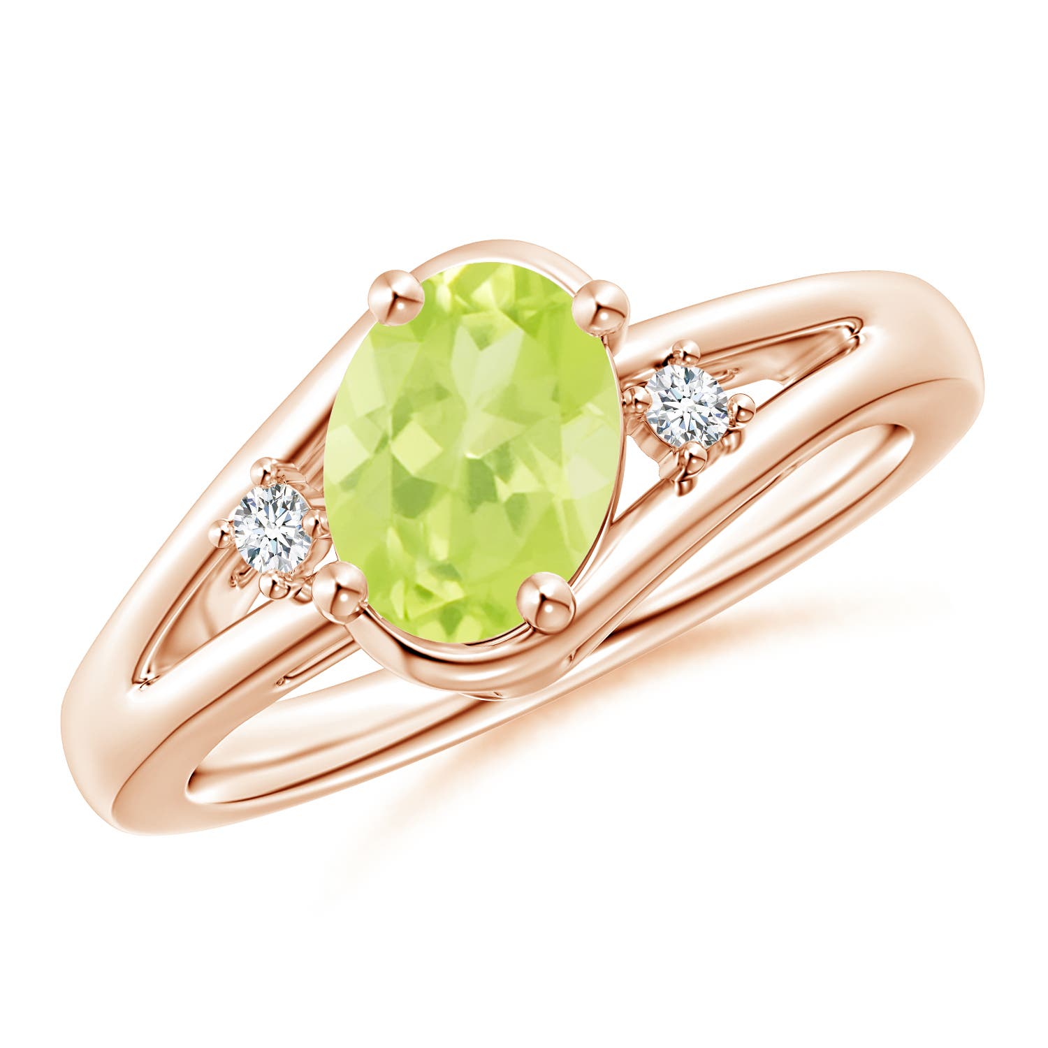 A - Peridot / 1.4 CT / 14 KT Rose Gold