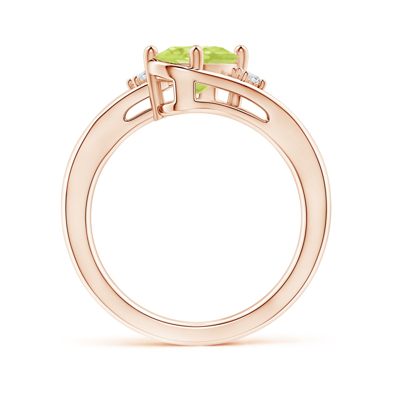 A - Peridot / 1.4 CT / 14 KT Rose Gold