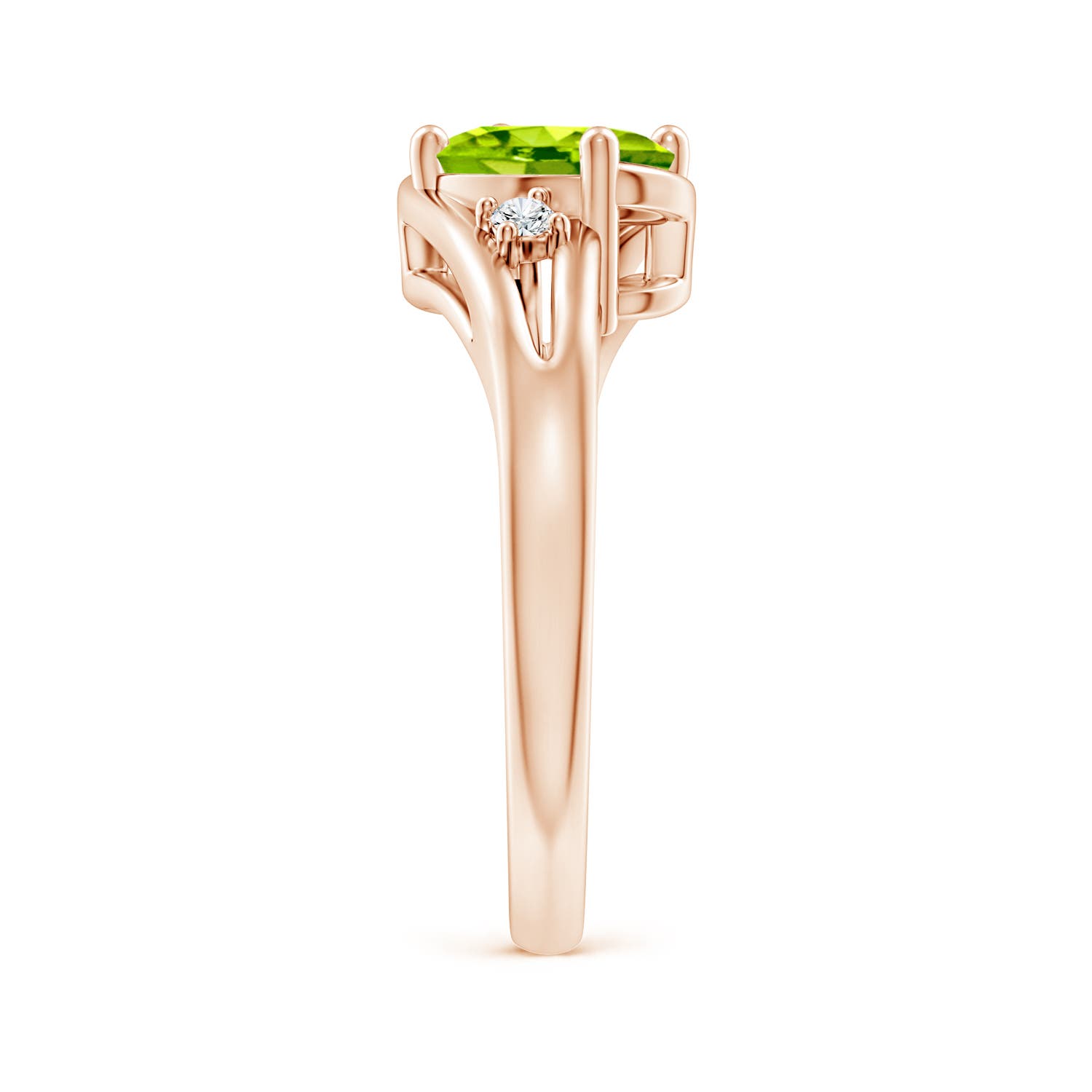 AAA - Peridot / 1.4 CT / 14 KT Rose Gold