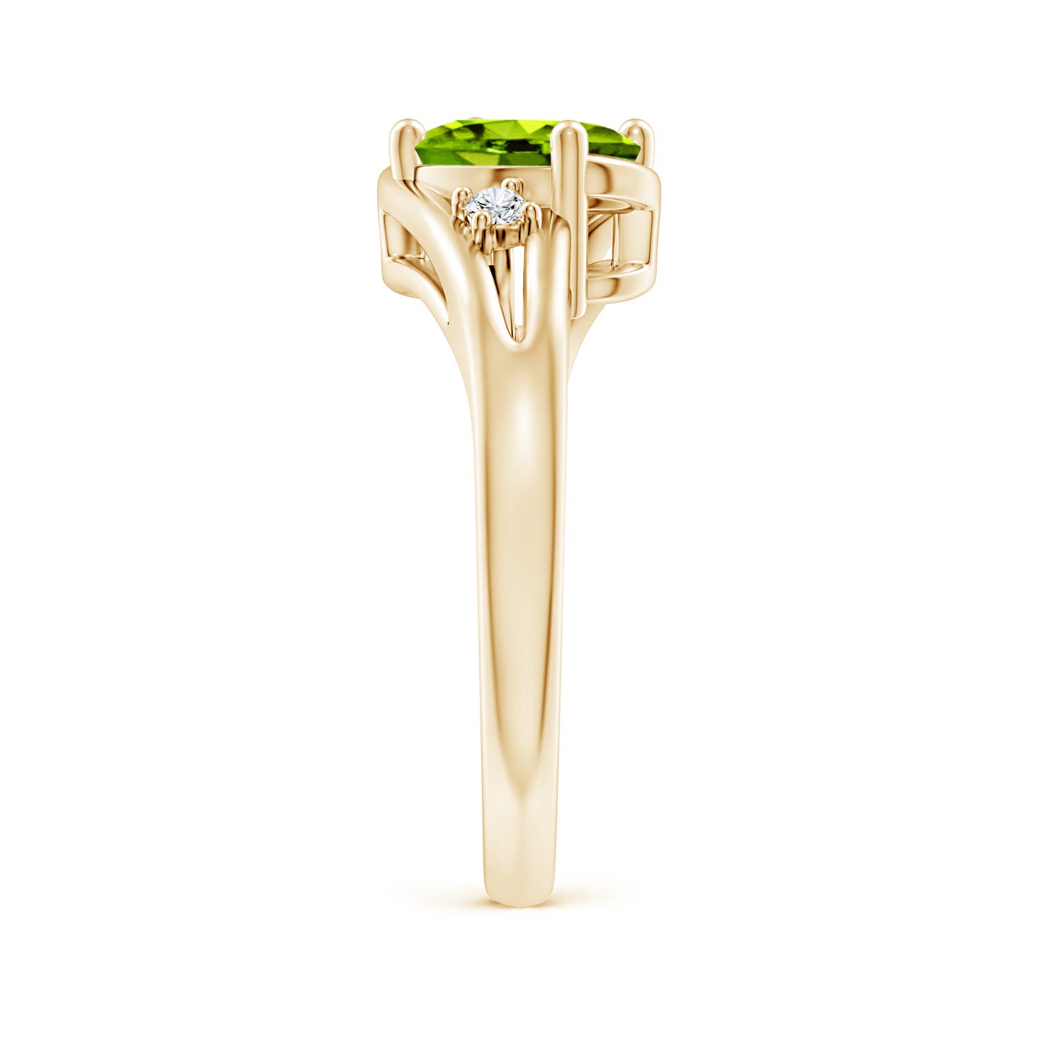 AAAA - Peridot / 1.4 CT / 14 KT Yellow Gold