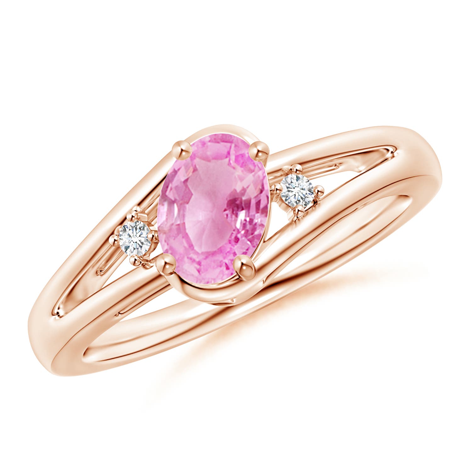 A - Pink Sapphire / 0.89 CT / 14 KT Rose Gold