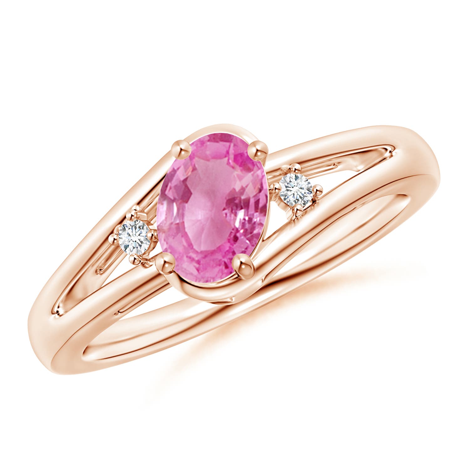 AA - Pink Sapphire / 0.89 CT / 14 KT Rose Gold