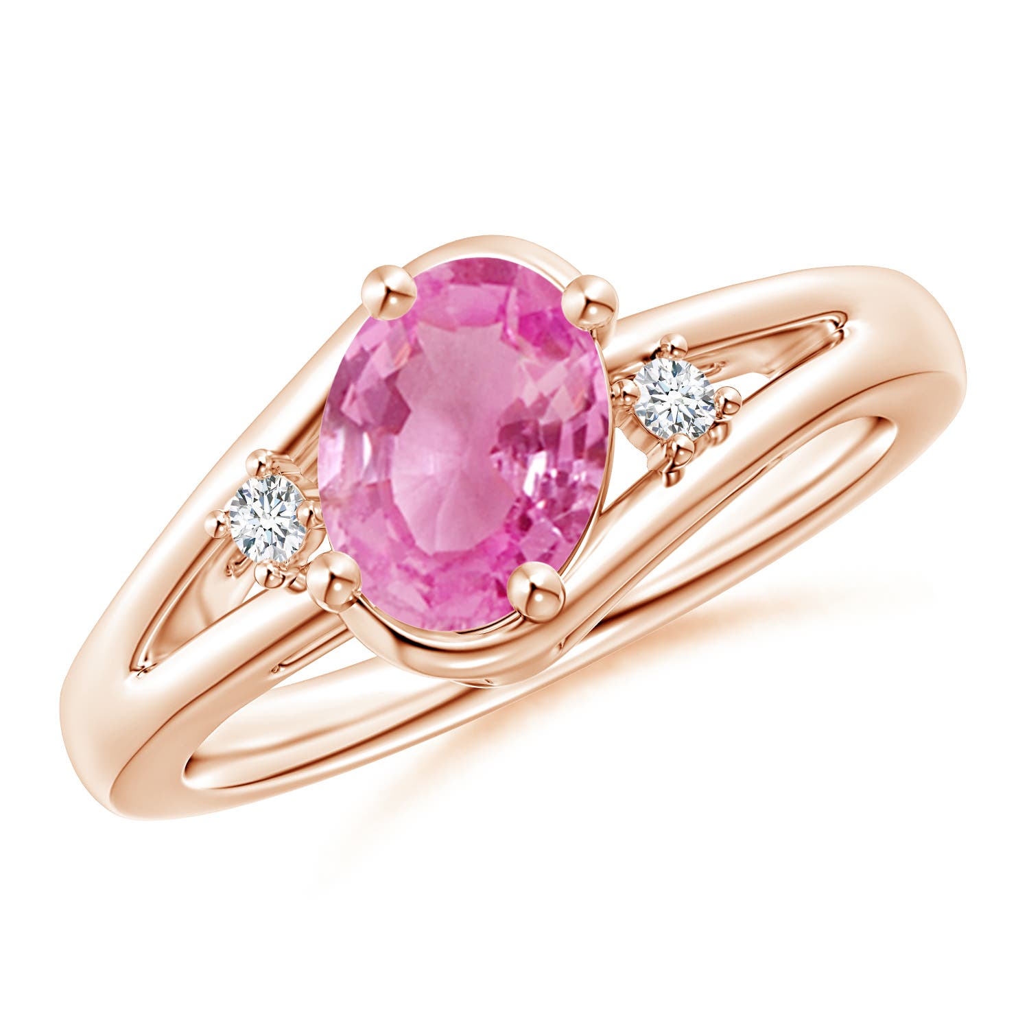 AA - Pink Sapphire / 1.5 CT / 14 KT Rose Gold