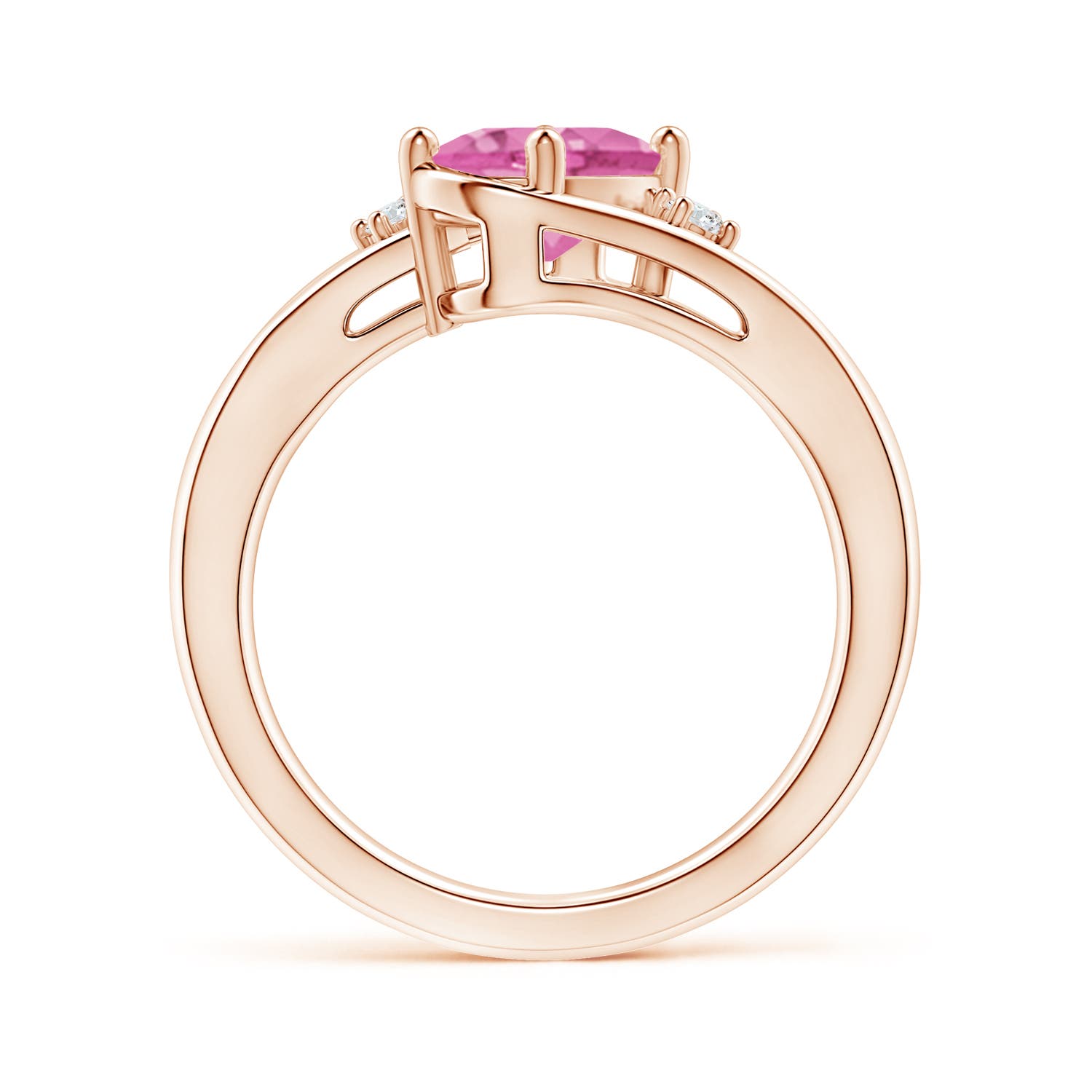 AA - Pink Sapphire / 1.5 CT / 14 KT Rose Gold