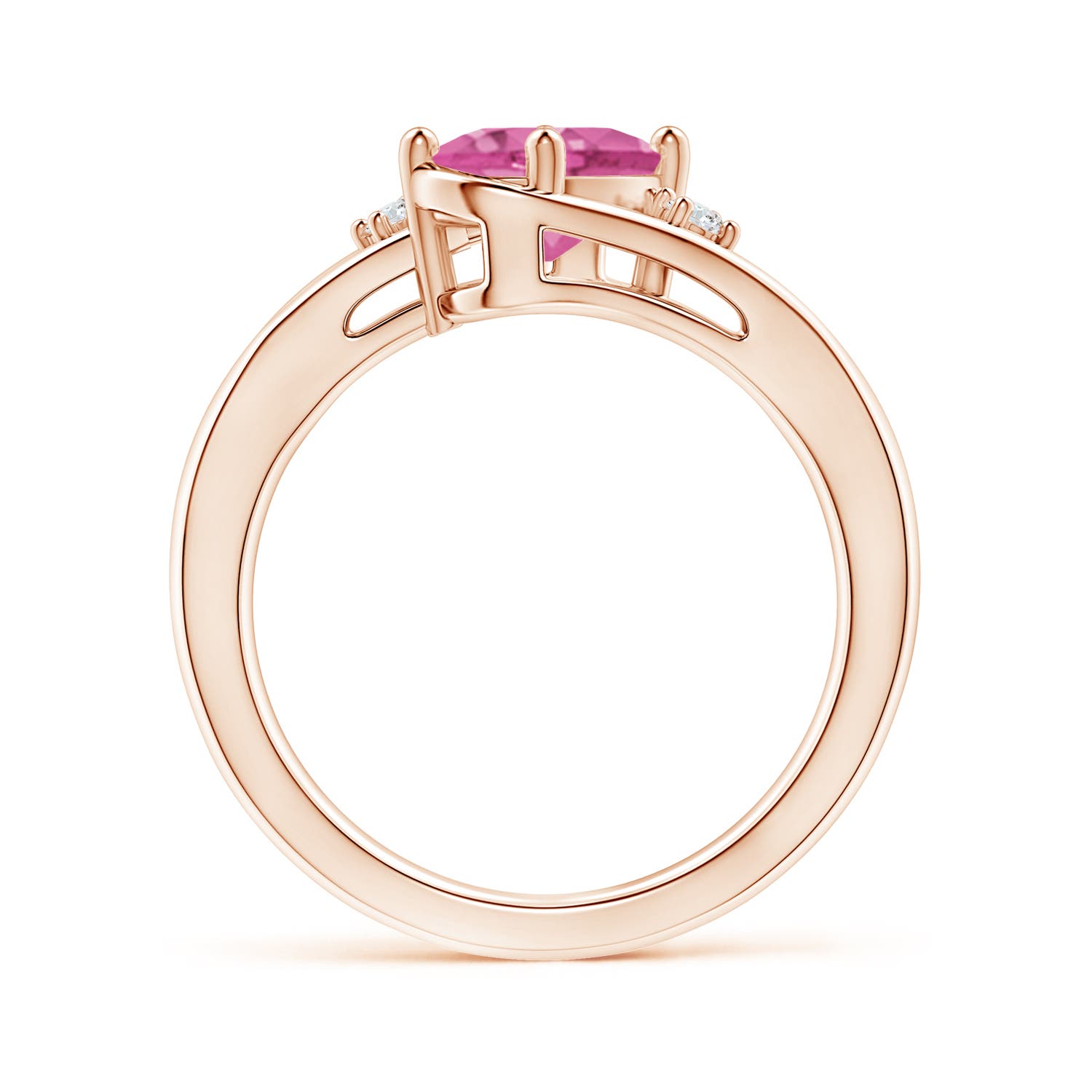 AAA - Pink Sapphire / 1.5 CT / 14 KT Rose Gold