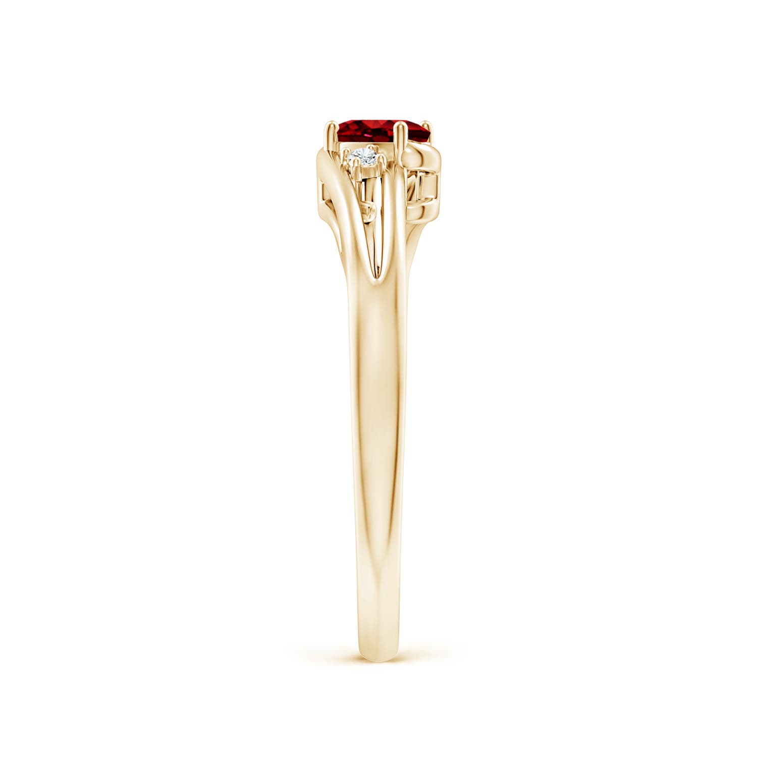 AAAA - Ruby / 0.27 CT / 14 KT Yellow Gold