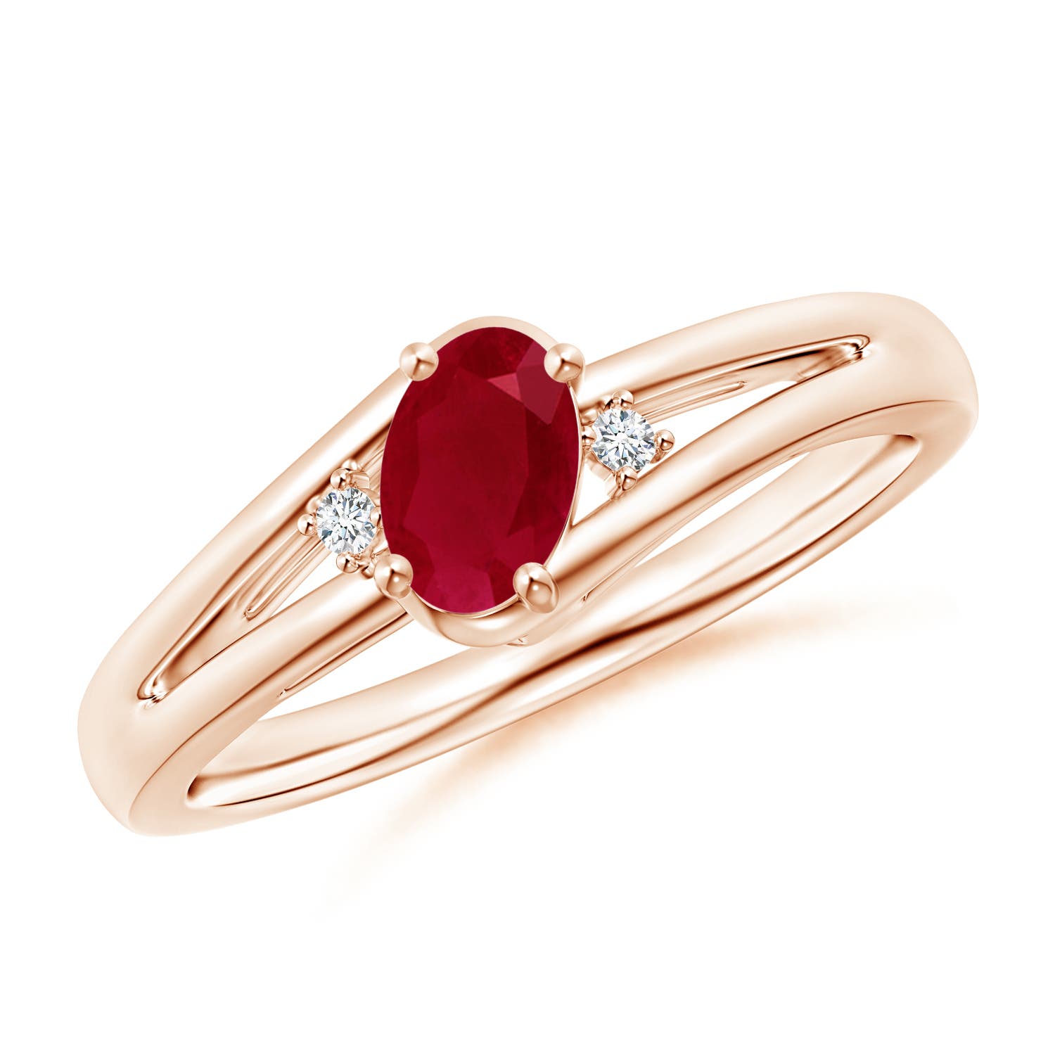 AA - Ruby / 0.62 CT / 14 KT Rose Gold