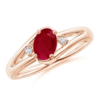 Oval AA Ruby