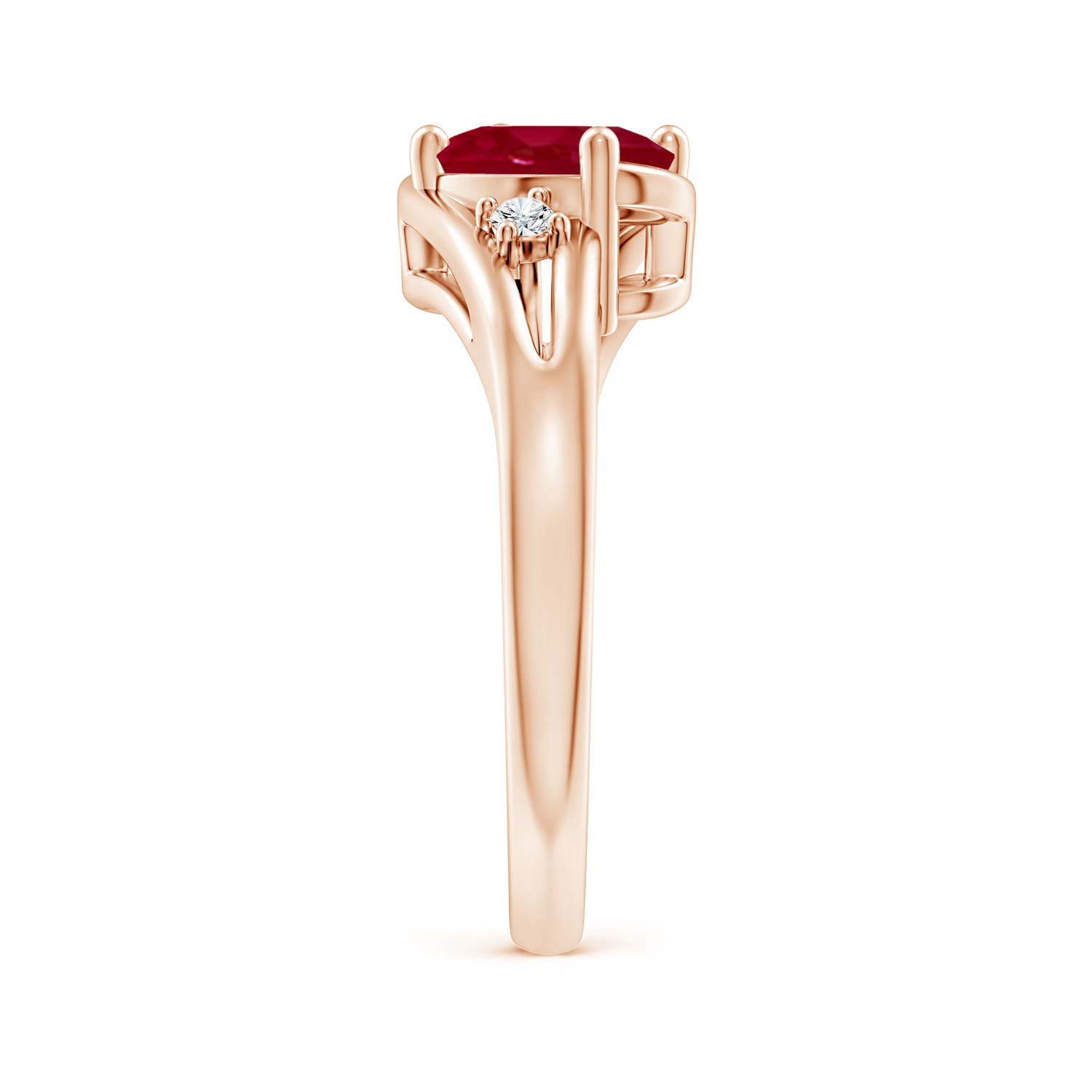 AA - Ruby / 1.3 CT / 14 KT Rose Gold