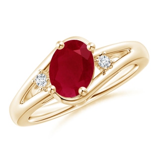 Oval AA Ruby