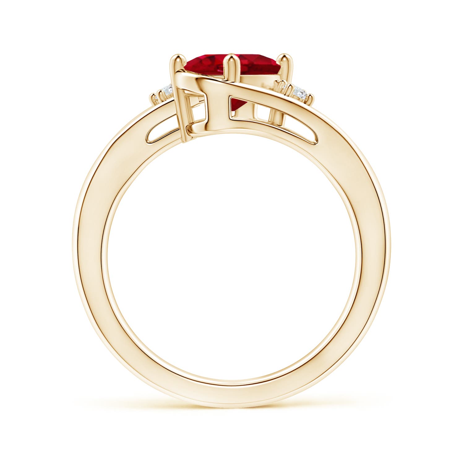 AAA - Ruby / 1.3 CT / 14 KT Yellow Gold