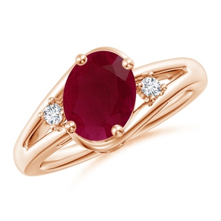 Oval A Ruby